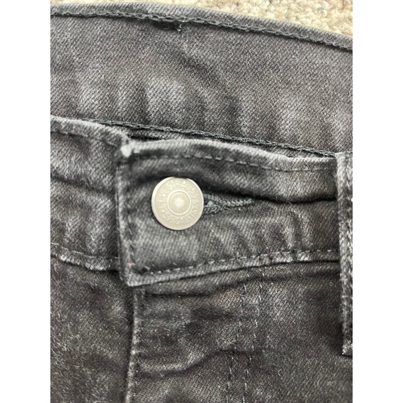 Levi Strauss 505 Jeans Mens 32x29 Regular Fit Black Denim Straight Leg - Picture 7 of 12